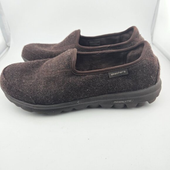Skechers Go Walk Affix Slip‑On Sneakers | Women’s Size 6.5 | Brown - Picture 4 of 9